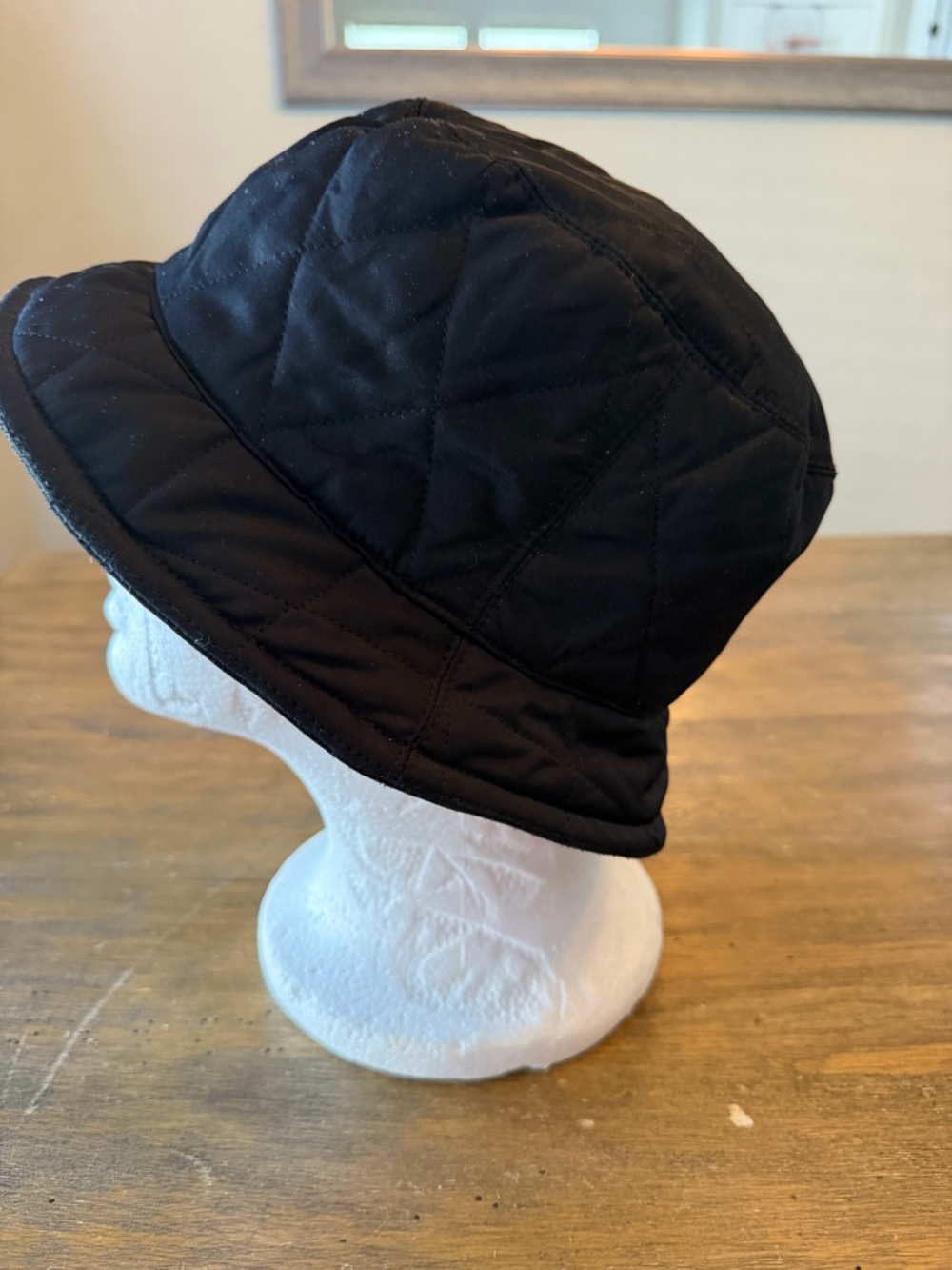 Burberry Panama Bucket Hat Nova Black Quilted Medium - Picture 5 of 10